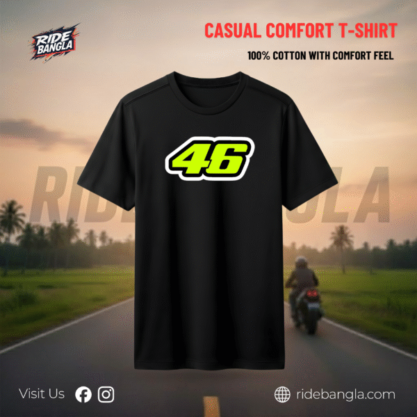 Casual Round Neck T-Shirt - VR 46