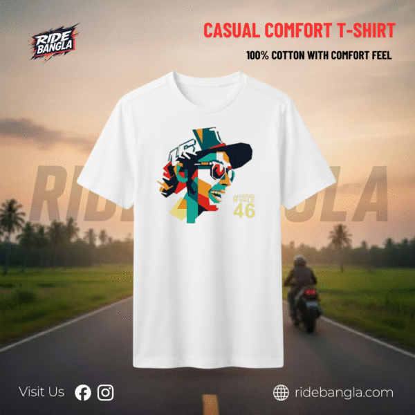 Casual Round Neck T-Shirt - VR 46