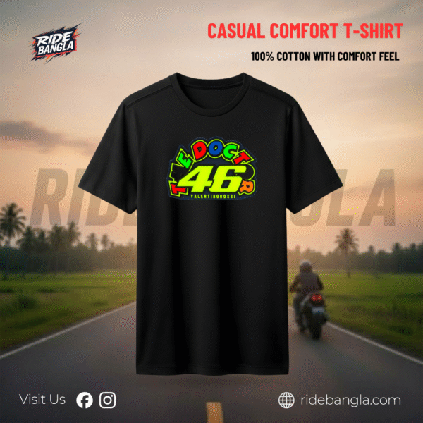 Casual Round Neck T-Shirt - VR 46