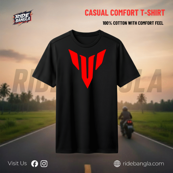 Casual Round Neck T-Shirt - Yamaha MT 15